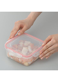 Hộp nhựa đựng thực phẩm chữ nhật 1,3L - Hàng nội địa Nhật Bản