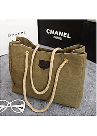 Túi vải nữ túi đeo vai Phiên bản Hàn Quốc dệt hoa thời trang túi lớn phụ nữ TG03