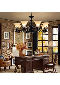 Đèn chùm CELO phong cách cổ điển Bắc Âu (Loại 8 bóng)