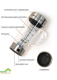 CỐC KHUẤY TỰ ĐỘNG PHA SỮA, CAFE, BỘT PROTEIN… THAY CỐC LẮC CỐC TRỘN "BAHAMAR" Sử dụng đơn giản, chỉ cần nhấn nút nguồn trên động cơ để trộn, thêm bột và chờ 30 giây.