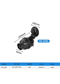 Quạt máy thổi luồng, tạo sóng Sobo WP-100M 200M 300M 400M 800M cho hồ cá cảnh, tạo dòng chảy, đẩy phân, 1 công đôi việc