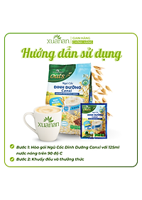 Ngũ Cốc Dinh Dưỡng Canxi Xuân An [ít đường] Túi 400G {25g*16 gói}