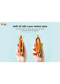 Máy Nướng Bánh Mỳ, Máy Kẹp Bánh Mỳ Sandwich-Waffle BEAR DBC-C06M1 Dung Tích 0.8 Lít, Công Suất 600 W - Hàng Chính Hãng