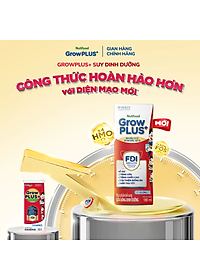 Thùng SBPS Nutifood GrowPLUS+ Suy Dinh Dưỡng Ít đường - Tăng Cân, Tăng Chiều Cao (48 Hộp x 180ml)