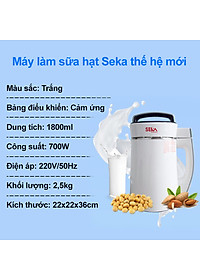 Máy Làm Sữa Hạt Đa Năng Seka 1.8L, Công Suất 700W - Hàng Chính Hãng - Link Mua