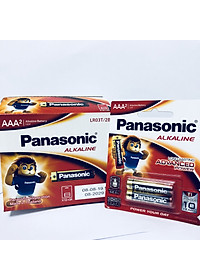 Hộp pin (12 vỉ 2 viên) pin Kiềm Panasonic Alkaline AAA LR03T/2B-Hàng chính hãng
