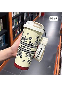 Ly Giữ Nhiệt 500ml Inox 316 Hoa Văn Sang Trọng, Giữ Nhiệt Lâu - HÀNG CHÍNH HÃNG MINIIN