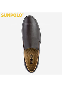 Giày Nam, Giày Lười Da Bò Cao Cấp SUNPOLO SUMU05 (Đen, Nâu)