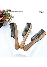 Lược Gỗ Thơm Ghép Răng Sừng Đen Cao Cấp HAHANCO (Đủ Mẫu) Kiểu Dáng Châu Âu- COH271