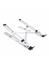 Giá đỡ Aluminum Wiwu S400 cho Macbook laptop 13 inch đên 15.5 inch giúp tản nhiệt thiết kế nhôm nguyên khối - Hàng nhập khẩu