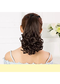 Tóc giả nữ cột xoăn đuôi 38cm 