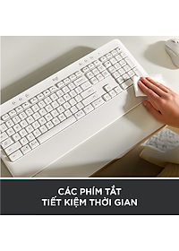 Bàn Phím Không Dây Logitech Signature K650 - Nhỏ gọn, gác tay tích hợp, tương thích Mac , Bluetooth & USB Bolt - Hàng chính hãng