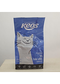 Thức ăn hạt Keos dành cho mèo mọi lứa tuổi vị hải sản gói 400g - 1.5kg