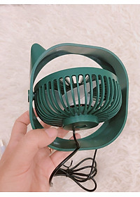 Quạt sạc usb mini để bàn xoay 120 độ - Hàng chính hãng