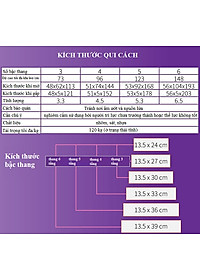 Thang nhôm 3 - 4 - 5 - 6 bậc xếp gọn - chữ A -  bản to - tay vịn -  cao cấp chính hãng -  thang gia đình đa năng gấp gọn