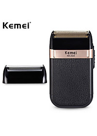 Máy cạo khô siêu sát siêu trắng KEMEI KM 2024 chuyên dùng cho gia đình,cắt tiệm, salon, baber shop