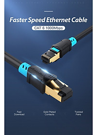 Dây cáp mạng đúc sẵn 2 đầu Cat6 SFTP - Hàng chính hãng Vention độ dài 1m - 30m