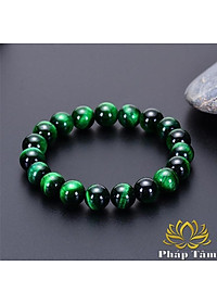 Vòng Tay Đá Mắt Hổ Xanh Lục Cao Cấp Hạng A - Tâm Phong Thủy