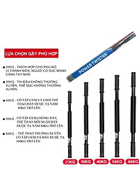 Gậy Bẻ Tập Cơ Tay Gậy Lò Xo Lực 20kg,25kg,30Kg,40kg,50kg,60kg - Thanh Lò Xò Tập Tay Tại Nhà Cao Cấp - Hàng Chính Hãng MINIIN