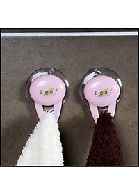 Set 2 bộ móc treo đồ có núm thít chân không ( 2 chiếc/bộ ) ( Giao màu ngẫu nhiên ) - Hàng nội địa Nhật Bản.