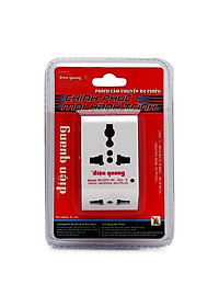 Phích cắm điện chia 3 ổ , chia 3 ngả, chuyển đa chiều cao cấp - hàng chính hãng Điện Quang bảo hành 1 năm