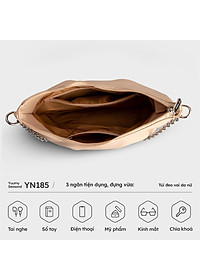 Túi Yuumy ( Thời trang nữ mềm mại phối xích - Túi đeo chéo da Seasand YN185 )