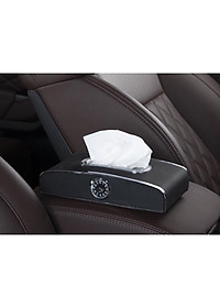 Hộp Đựng Khăn Giấy Trên ô Tô Có Đồng Hồ Và Bảng Số điện Thoại Cao Cấp (Kèm Video thực tế)