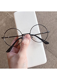 Gọng Kính Nam Nữ Mắt tròn nhỏ mini Kim Loại - Có thể thay tròng cận/viễn/loạn