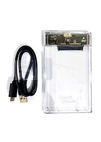 Box ổ cứng di động ssd hdd 2.5 inch trong suốt hộp đựng ổ cứng laptop PC chuẩn USB 2.0 - miếng lót chuột