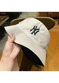 Mũ bucket nam nữ nón tai bèo thêu chữ cực xinh, mũ quốc dân vành tròn vải thoáng khí, chất vải cotton dày mịn