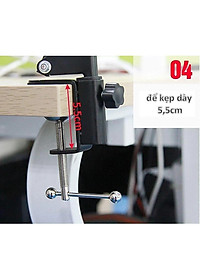 GIÁ ĐỠ MÁY TÍNH BẢNG, ĐIỆN THOẠI ĐA NĂNG KẸP ĐẦU GIƯỜNG CHUẨN TỐT - Hàng chính hãng 