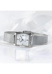 Đồng Hồ Nữ Citizen Dây Thép Không Gỉ EM0491-81D - Mặt Xà Cừ