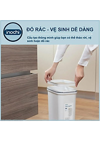 Thùng Rác Thông Minh,Nhựa Nắp Lật Inochi 5Lít Rất Đẹp Làm Sọt Rác Văn Phòng, Khách Sạn, Đựng Rác Gia Đình THRNL05