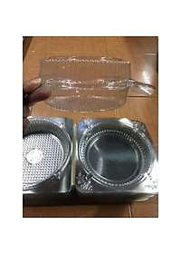 50 Hộp H26 hộp đựng bánh bông lan có nắp 16cmx7cm hộp nhựa trong bánh gato