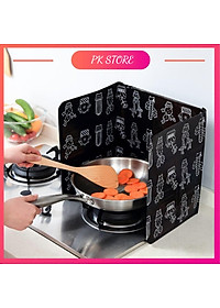 Tấm chắn dầu mỡ chắn gió bếp ga hoạ tiết chịu nhiệt