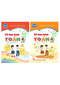 Sách - Combo Vở thực hành Toán 4, tập 1+2 (Bộ sách Chân trời sáng tạo)