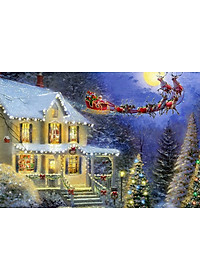 Bộ tranh xếp hình jigsaw puzzle cao cấp 330 mảnh – Đêm Trước Giáng Sinh