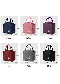 Túi Giữ Nhiệt Đựng Hộp Cơm 2 Ngăn – Chọn Màu Túi Giữ Nhiệt Đựng Cặp Lồng Cơm – Nhiều Màu – Chống Thấm Nước Chính Hãng