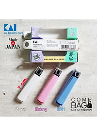 Bấm móng tay cao cấp Kai, phần bọc nhựa được thiết kế dùng để làm nơi chứa móng tay trong khi cắt, bấm tránh rơi vãi khắp nơi - nội địa Nhật Bản