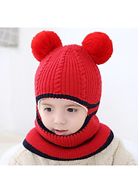 Mũ len ninja trùm kín đầu kín cổ lót nỉ ấm áp cho bé trai bé gái mùa đông - mu len lot ni cho be