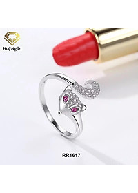 Nhẫn bạc Ý 925 Huệ Ngân - Hồ ly may mắn RR1617