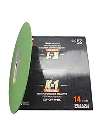 Thùng 25 viên ĐÁ CẮT SẮT 355 | Đá cắt K1 xanh 355 | Đá cắt sắt phi 355