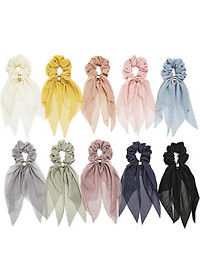 Dây buộc tóc lụa mềm vintage Scrunchies loại đẹp HD53