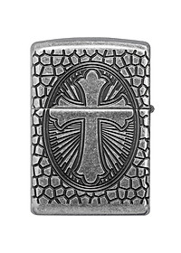 Bật Lửa Zippo 49160 – Zippo Armor St. Christopher Medal Design Antique Silver