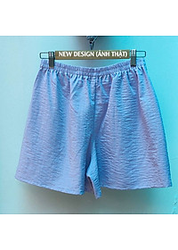Quần short đũi dáng váy form rộng freesize (48-65kg) chất vải đũi mềm thoáng mát