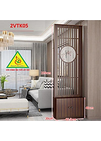 Tủ kệ trang trí kiêm vách ngăn phòng khách , nhà bếp 2VTK05 - Nội thất lắp ráp Viendong Adv