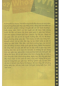 Sách Who? Chuyện Kể Về Danh Nhân Thế Giới - Maria Montessori