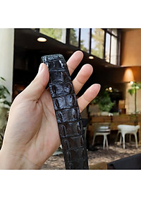 Dây Nịt Da Cá Sấu [DÂY LIỀN NGUYÊN CON] Da Lưng Cá Sấu Có Gù, Gai Và Vây Rất Đẹp