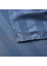 Bộ Ga Gối Cotton Kẻ 3F Lidaco Chuyên Dụng Cho Homestay, Khách Sạn - Xanh Biển