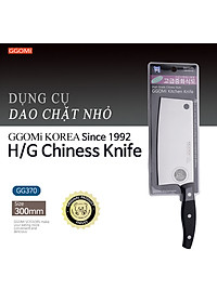 [HÀNG CHÍNH HÃNG] Dao thái bản vuông, chặt bằng thép không gỉ an toàn có độ dài 30cm, lưỡi dài 17cm của GGOMi Hàn Quốc GG370